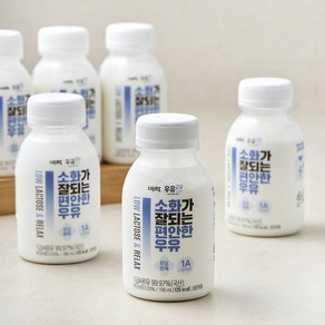 [로켓프레시] 소화가 잘되는 편안한 우유, 190ml, 6개