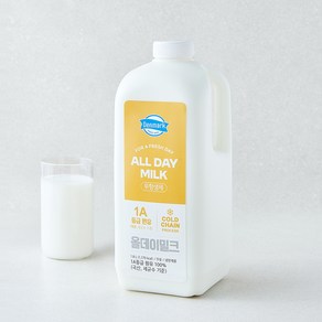 [로켓프레시] 덴마크 국내산 무항생제 인증 All Day Milk 신선한 1A등급 우유, 1.8L, 1개