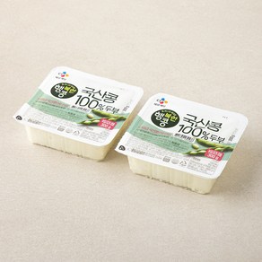 [로켓프레시] 행복한콩 국산콩 100% 부침찌개 겸용 두부, 300g, 2개