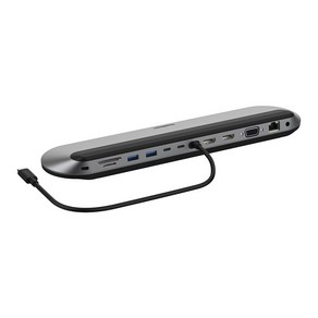 벨킨 connect 유니버셜 USB C 11in1 프로 독 INC014, 실버 그레이, 1개
