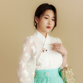 특별함을 갖춘 생활한복을 더한 퓨전 의상 상의 나비 저고리