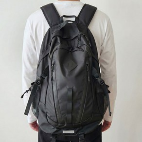 이지고 남여공용 ZPack 백팩 34리터 방수 대용량 학생 책가방 노트북 가방, 20, 블랙, 53cm, 1개