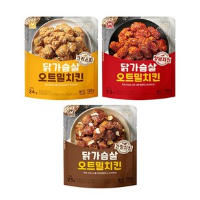 미트리 닭가슴살 오트밀치킨 3종 혼합, 120g, 21개