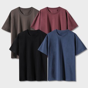 (당일발송) 비침없는 헤비 10수 순면 남녀공용 두꺼운 무지 반팔티 티셔츠