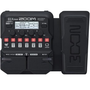 ZOOM G1X FOUR 줌 기타 멀티 이펙터 페달 첨부 앰프 시뮬레이터3년 연장 보증