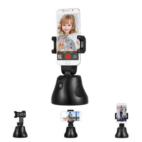 Andoer Apia Genie 360도 자동회전 오토트래킹 스마트폰 짐벌, 블랙, 1개