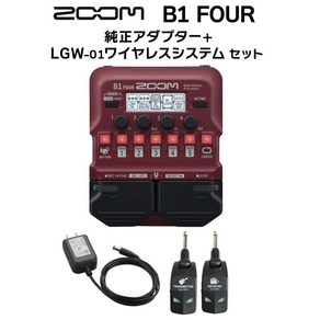 ZOOM G1 FOUR + 정품 어댑터 + LGW-01 무선 시스템 세트 멀티 이펙터 줌
