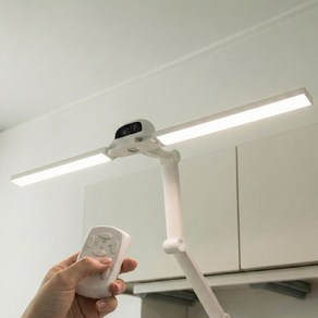 아이스터디 900mm 울트라 와이드+리모컨 화이트 스탠드 학습용 LED 와이드 클램프형 조명