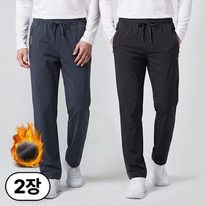 필드웍스 1+1 남성 겨울용 기모 스판 트레이닝팬츠 추리닝