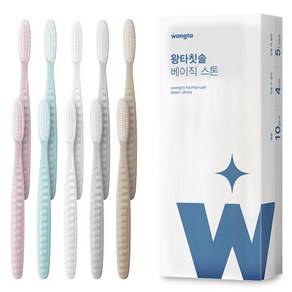 왕타 베이직 스톤 칫솔, 10개입