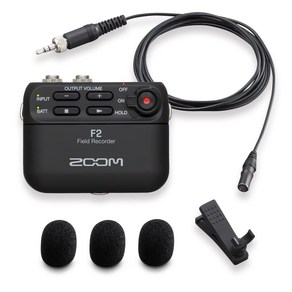 ZOOM F2B 32bit 줌 초소형 필드 레코더 플로트 녹음 대응 라벨리아 마이크 부속
