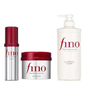 피노 프리미엄 터치 모이스트 샴푸 550ml + 헤어 마스크 230g + 헤어 오일 70ml 세트, 1세트
