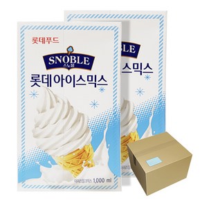롯데푸드(주) 소프트아이스크림믹스 바닐라맛원액 1000mlx20팩, 1L, 20개