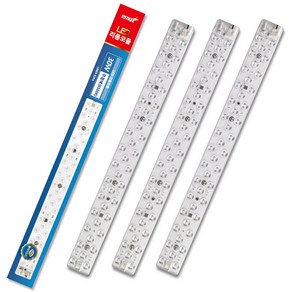 번개표 LED 리폼 모듈 램프 30W FPL 55W 대체용, 주광색, 3개
