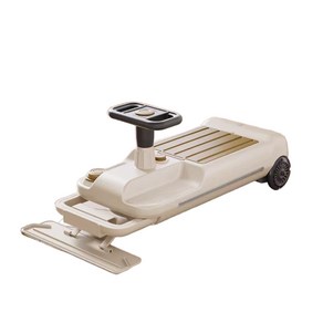 전기 트위스트 자동차 클린카 물걸레 진공 바닥 청소 카트 청소용품 놀이 무선청소기, 베이지+ 걸레, FREE