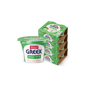후디스 그릭요거트 달지않은 저지방, 80g, 16개