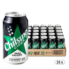 칠성사이다 제로, 355ml, 24개