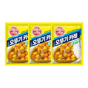오뚜기 카레 순한맛, 100g, 3개