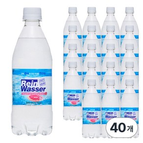 라인바싸 자몽 탄산음료, 500ml, 40개
