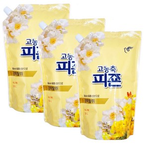 피죤 고농축 강력탈취 오리지널 섬유유연제 써니가든 리필, 1.6L, 3개