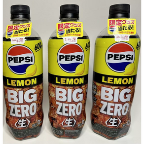 산토리 펩시 <생> 빅 제로 콜라 레몬맛 600ml X