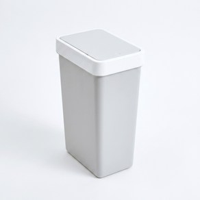 프라템 플랫 원터치 사각 휴지통, 그레이, 10L, 1개