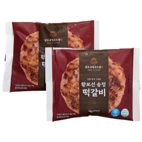 [황보선] 광주 송정 수제떡갈비 맛집 80g, 16개