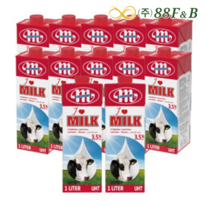 믈레코비타 아이러브밀크 3.5% 멸균우유, 1L, 6개