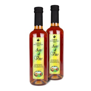 이탈리아 레드 와인 비니거 발효 식초 비네거, 500ml, 2개