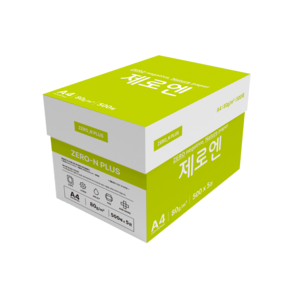 제로엔(미색) 80g A4복사지 1박스 2500매 대용량 미색복사지, 2500개, A4