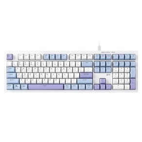 지클릭커 오피스프로 사일런스 M RGB 무소음 방수 유선 키보드, 1개