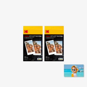 코닥 미니 미니샷전용 인치 카트리지 30P 60매, 코닥 미니2/미니샷2 2인치 30Px2 60매, 1개