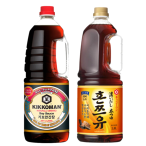기꼬만 간장 1.8L + 혼쯔유 1.8L, 2개