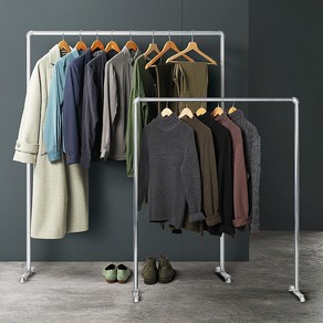 튼튼한 파이프행거 철제매장용 옷걸이거치대 미니코너 이동스탠딩, 파이프행거 1M x1.2M