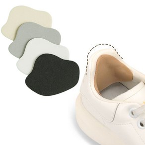 슈리팜 4P 운동화 뒤꿈치 수선패드 신발까짐 수선 패치, 화이트, 8.5cm, 4.8cm, 6.8cm, 1세트