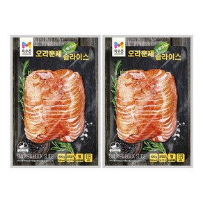 목우촌 오메가3 오리훈제 슬라이스, 400g, 2개