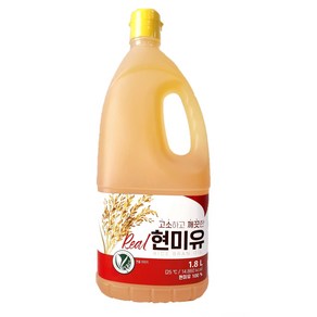 리얼 현미유 HACCP인증 국내제조 미강유 식용유, 1.8L, 1개