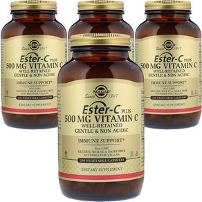 SOLGAR 維他命C素食膠囊 500mg, 250顆, 4罐