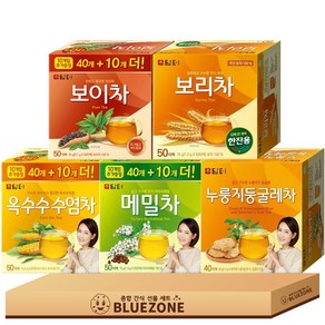 담터 차 세트 누룽지둥글레차40T 옥수수수염차50T 메밀차50T 보이차50T 보리차50T, 35g, 1개, 40개입