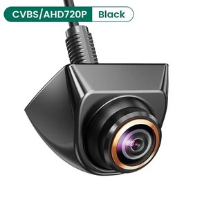 후방카메라 1080P 풀 HD 카메라 170 ° 광각 야간 투시경 AHD CVBS 화물차 트럭 포터, 블랙-AHD720P