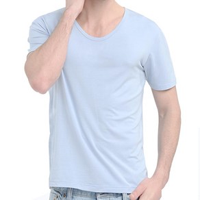 BYC 남 순면 컬러 반팔런닝 3매세트, 코발트블루 3매, 105