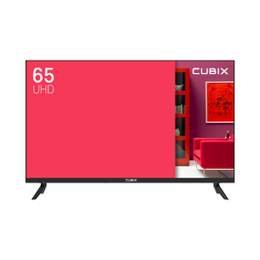 큐빅스 고화질 65인치 UHD 4K TV 165cm LED TV 스탠드형 벽걸이 가능 기사 방문 설치 1등급, 벽걸이형 방문설치(상하 브라켓), 65 UHD, 방문설치
