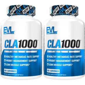 CLA 1000軟膠囊, 180顆, 2罐