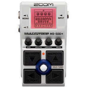 줌 MS-50G Plus 기타 멀티 스톰프 102종 이펙트 앰프 시뮬 튜너 USB-C 스테