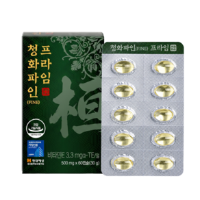 청솔 청화 파인 솔잎 농축액 송침유 적송유 비타민E 500mg x 60캡슐 1박스, 30g, 1개