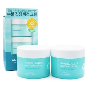 비욘드 엔젤 아쿠아 수분진정 크림 150ml+150ml 용기형, 150ml, 2개