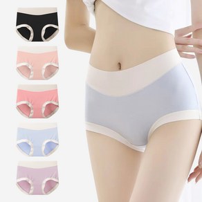밀라노 심리스 노라인 무봉제 모달 여성 보정 햄 팬티 5매 세트, MWP2407, L, 1개