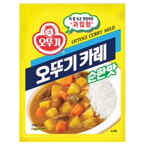 오뚜기 카레 순핫맛, 1kg, 10개