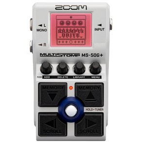 ZOOM MS-50G Plus 줌 기타용 멀티 이펙터 컴팩트 페달 스톰박스 사이즈 100종류