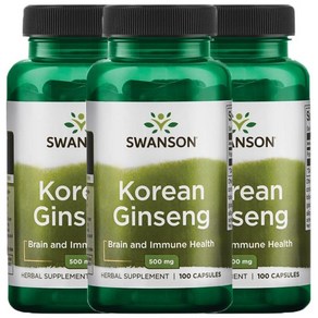 스완슨 코리안 진셍 500mg 캡슐, 100정, 100개입